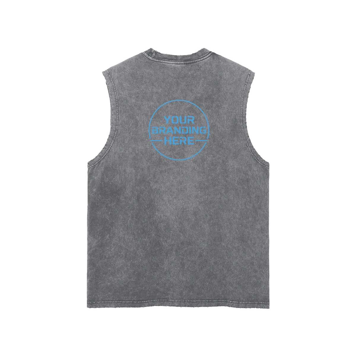 Snow Washed Frayed Hem Tank Top - R00228-C001-V3