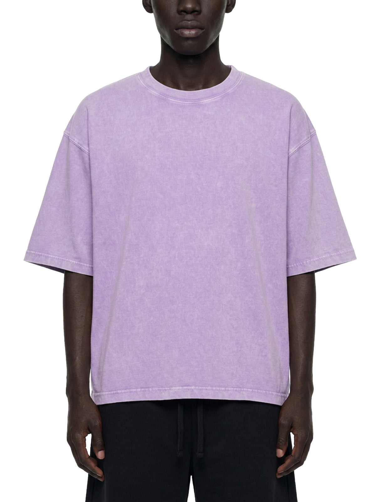 Mineral Wash Boxy Cotton T-Shirt - RT0076-C001-V4