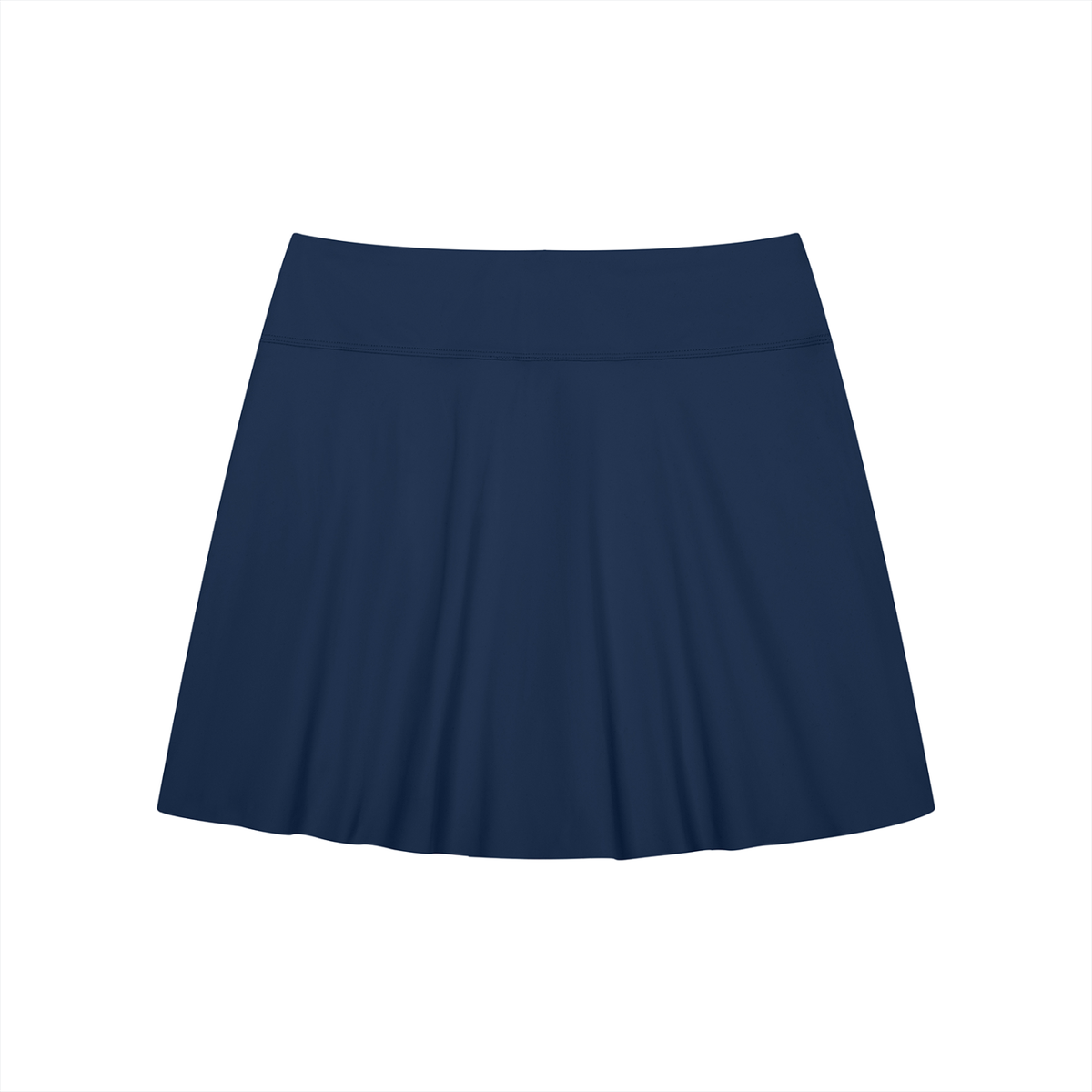 Women's A-Line Contrast Panel Slit Skirt -WB0047-O001-V3