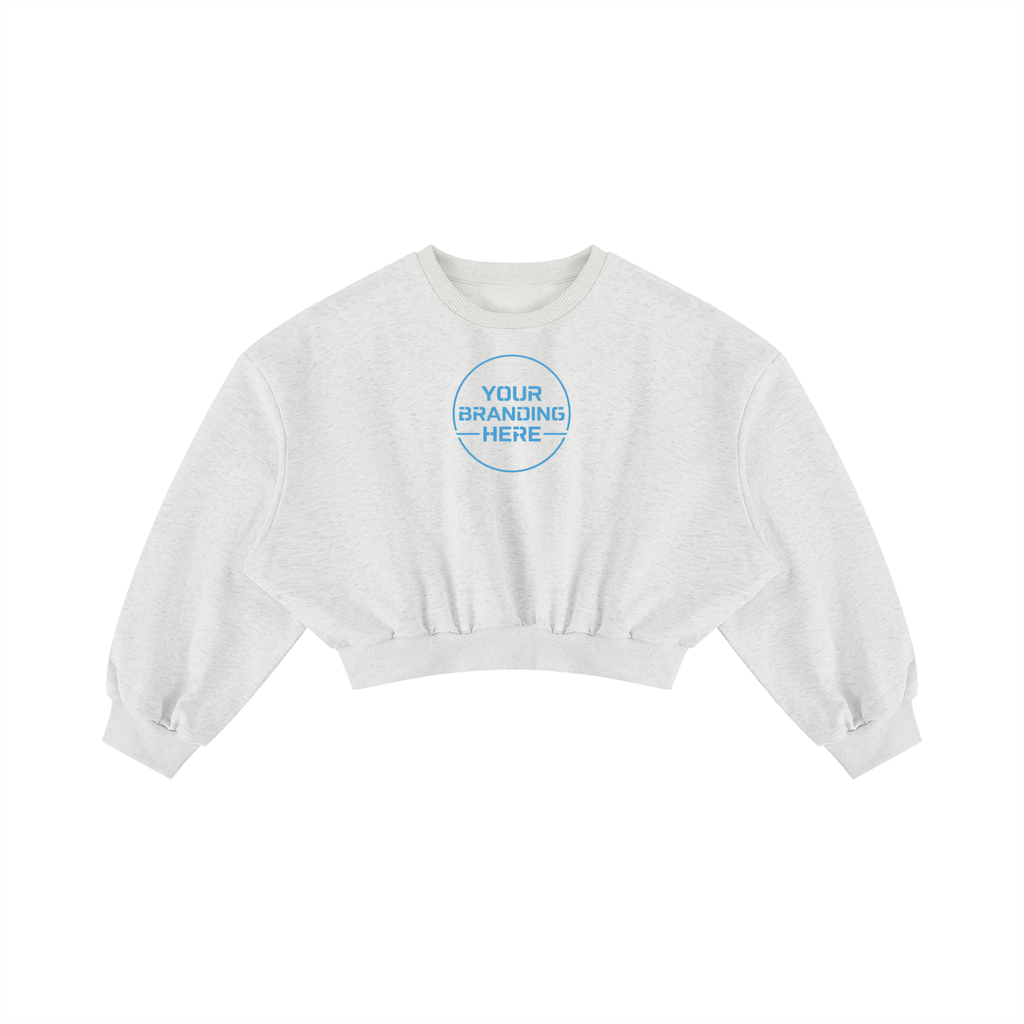 Women's Boxy Cropped Crewneck Sweatshirt - WT0123-C001-V2