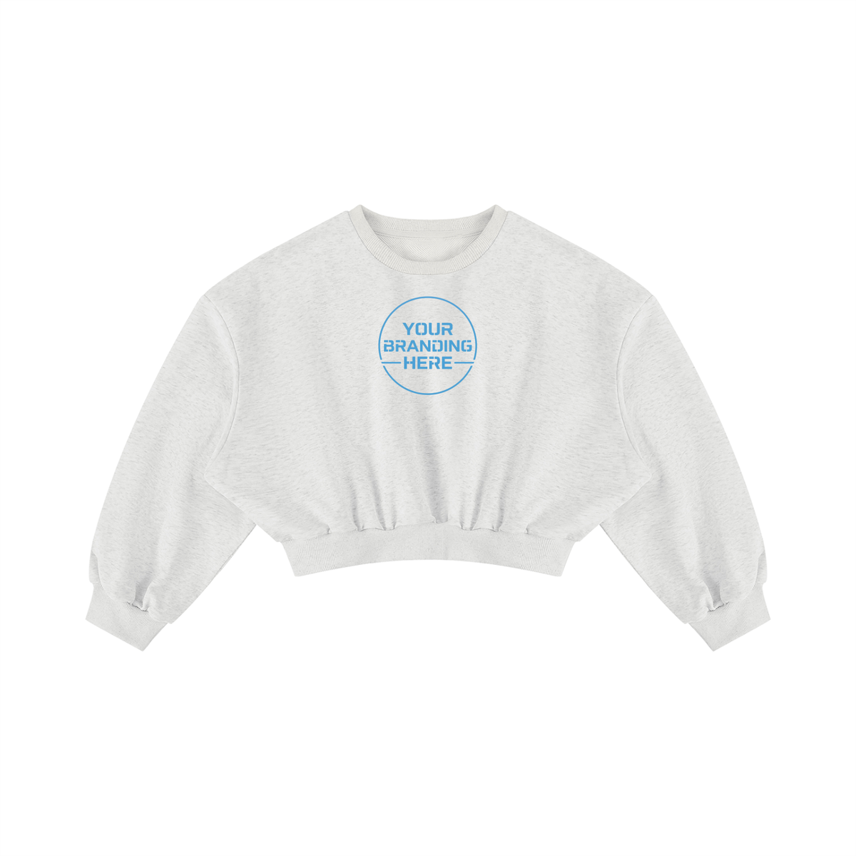 Women's Boxy Cropped Crewneck Sweatshirt - WT0123-C001-V2