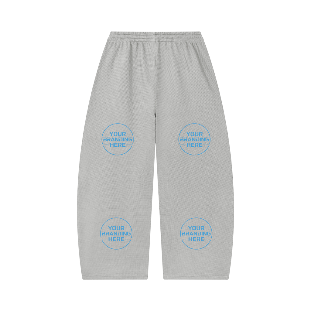 Unisex Waffle Barrel Leg Pants - UB0058-P001-V2