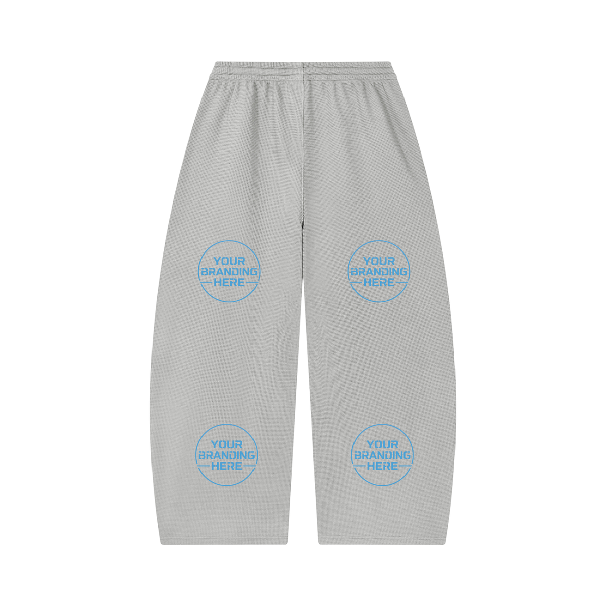 Unisex Waffle Barrel Leg Pants - UB0058-P001-V2