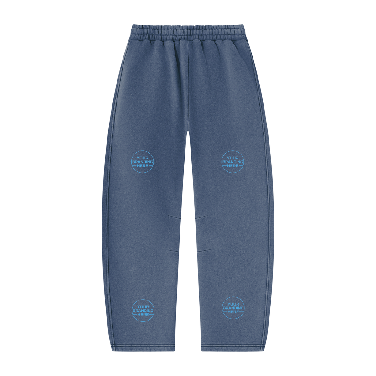Unisex Vintage Wash Barrel Leg Fleece Sweatpants - UB0071-P001-V3