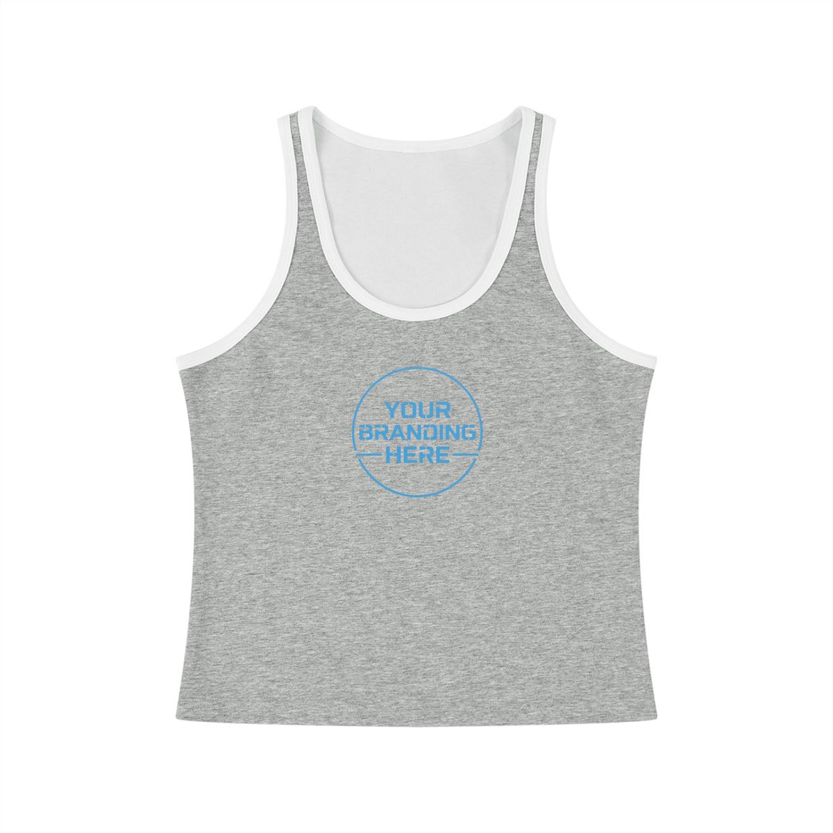 Women's Color Block Cropped Tank Top - WT0116-C001-V6