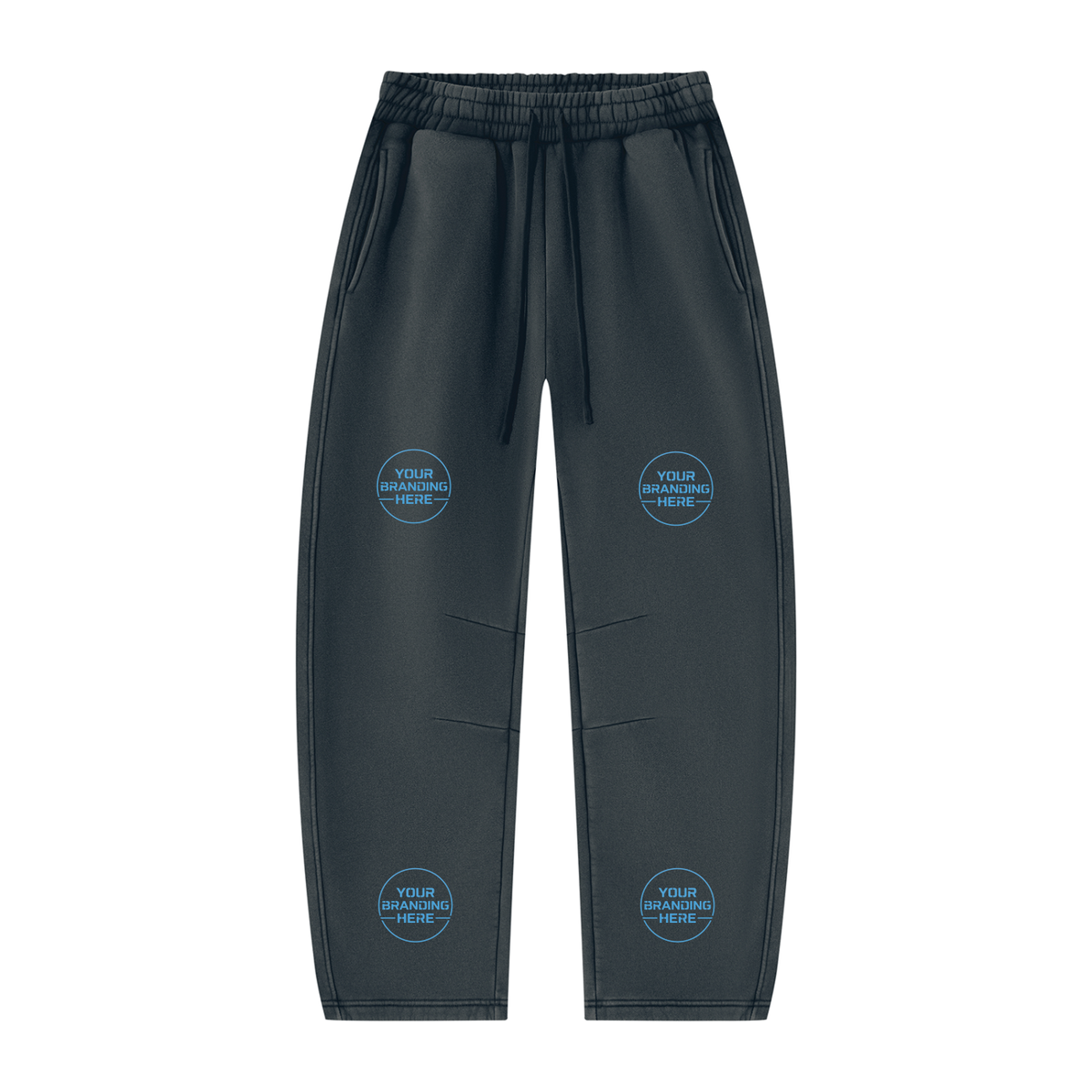 Unisex Vintage Wash Barrel Leg Fleece Sweatpants - UB0071-P001-V3