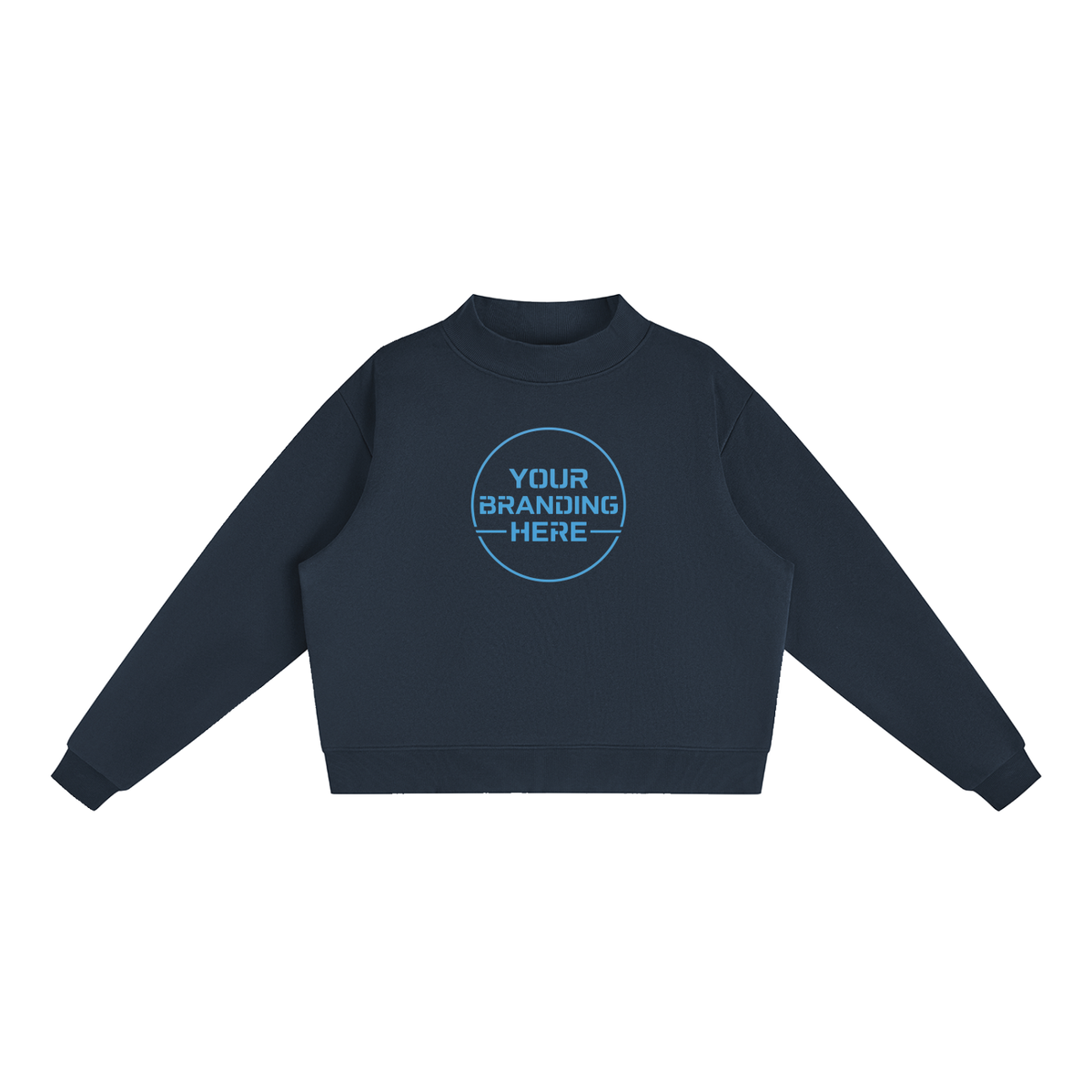 Essential Fleece Mock-Neck Crew Sweatshirt - WW0004-P001-V4