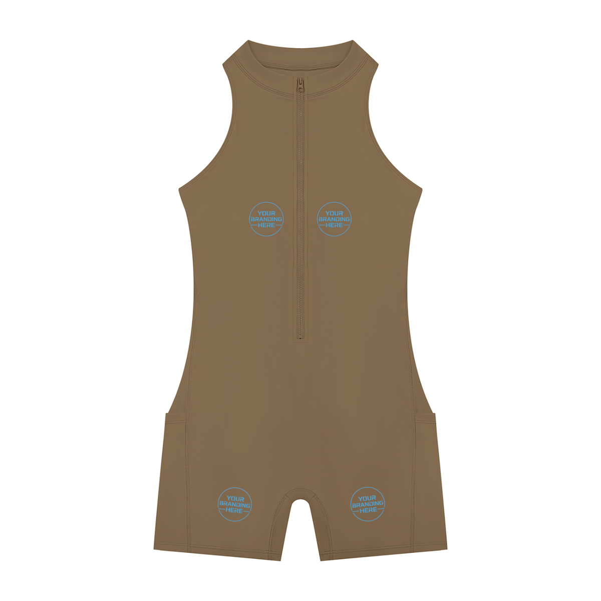 Women’s Quarter-Zip Yoga Romper - WB0076-O001-V2