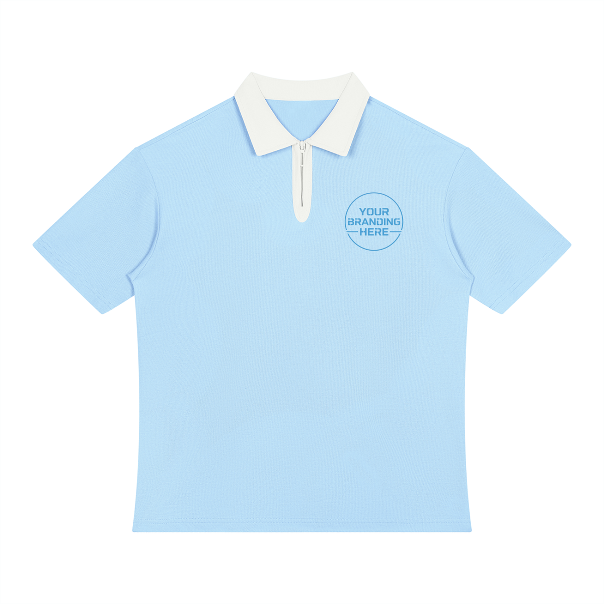 Unisex Color Block Quarter-Zip Polo Shirt - UT0253-C001-V2