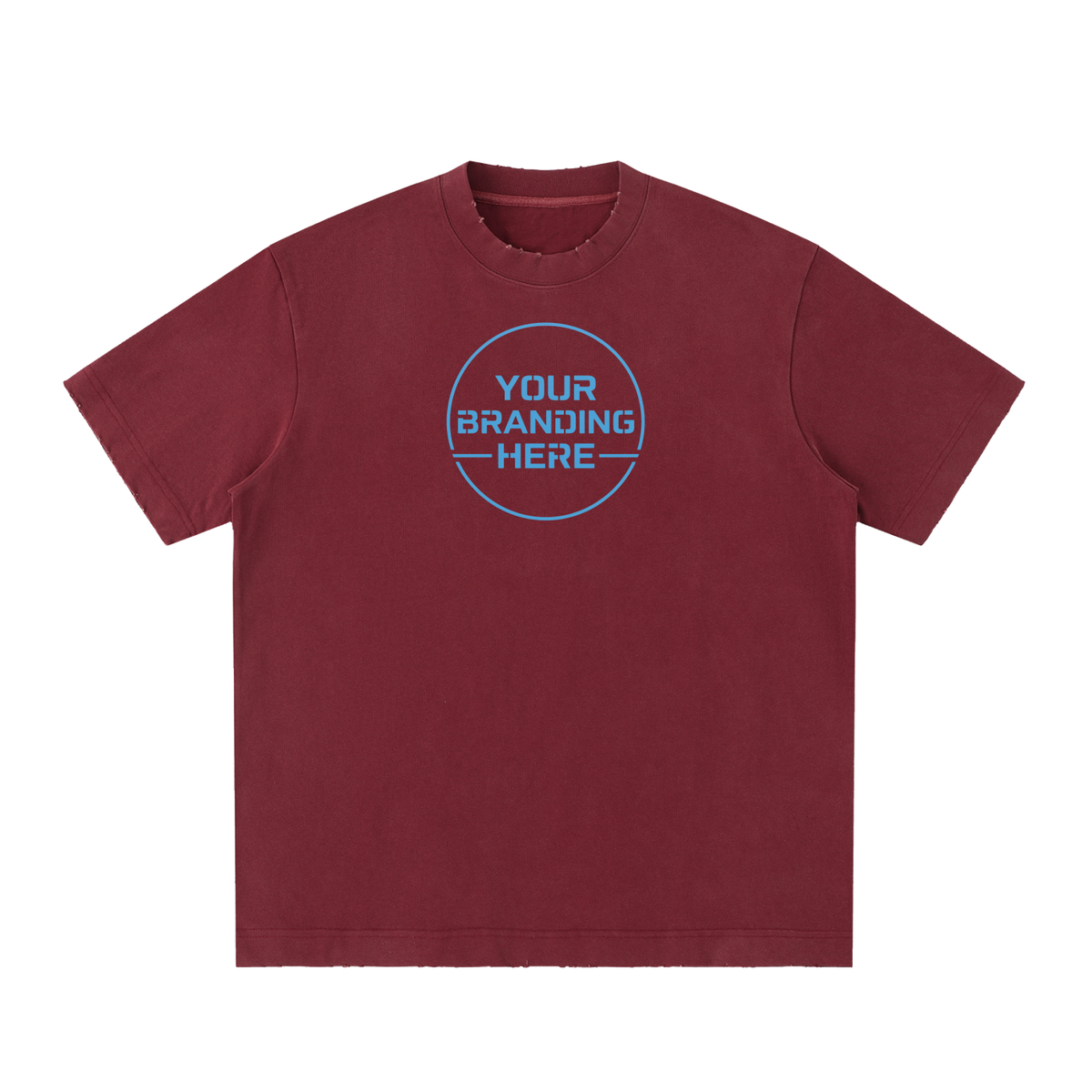 Heavyweight Vintage Washed Frayed T-Shirt - RT0022-C001-V8