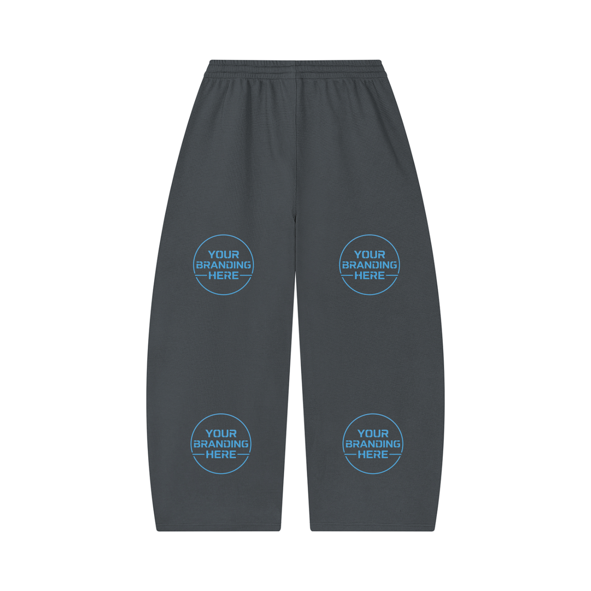 Unisex Waffle Barrel Leg Pants - UB0058-P001-V2