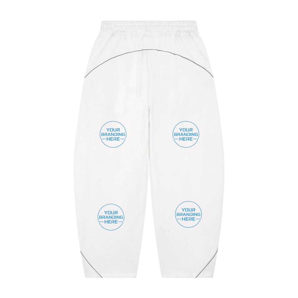 Unisex Piping Fleece Barrel Leg Sweatpants - UB0076-C001-V2