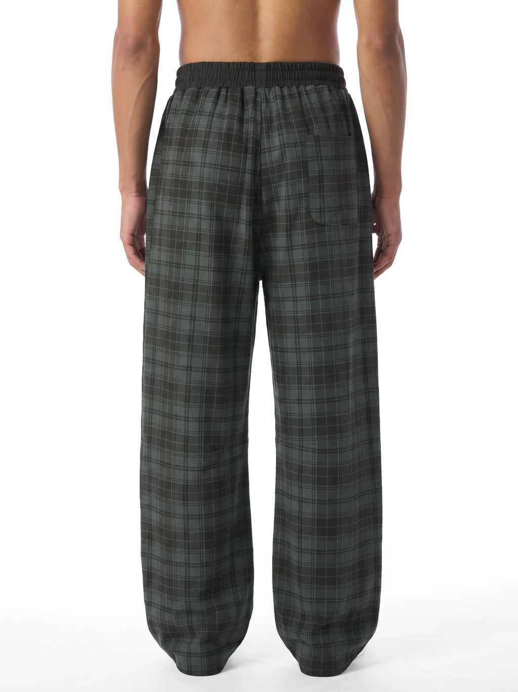 Unisex Plaid Straight Leg Pants - WB0112-C001-V2