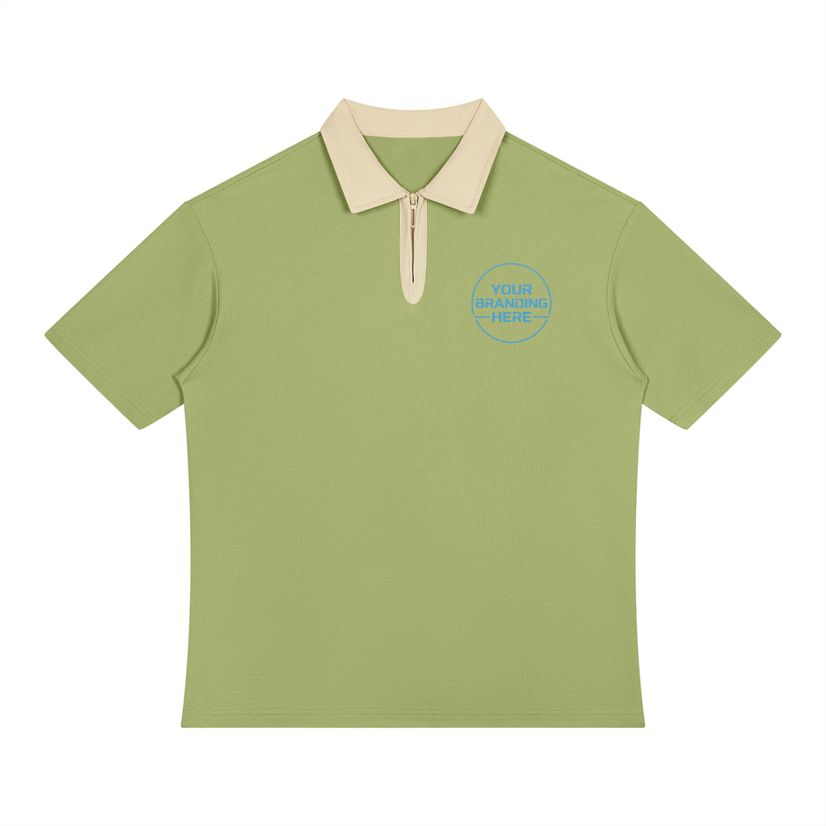 Unisex Color Block Quarter-Zip Polo Shirt - UT0253-C001-V2