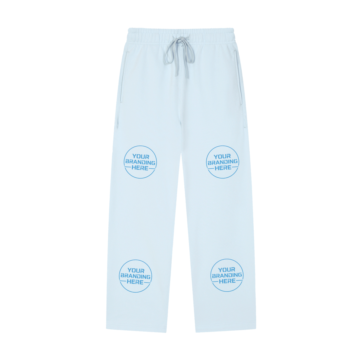 Solid Color Straight-Leg Sweatpants - RK0011-C001-V2