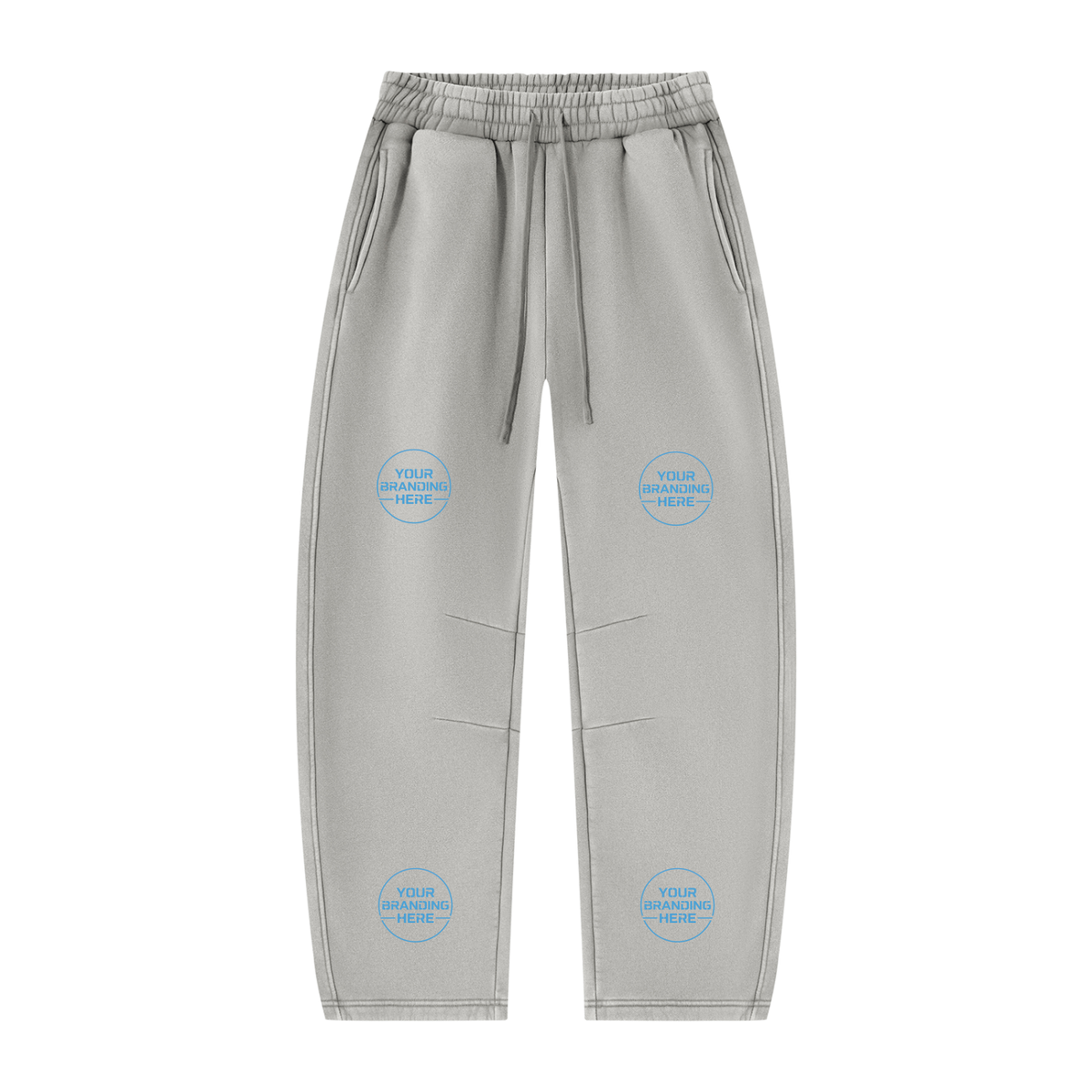 Unisex Vintage Wash Barrel Leg Fleece Sweatpants - UB0071-P001-V3