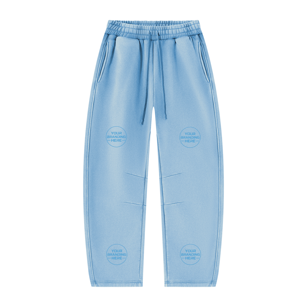 Unisex Vintage Wash Barrel Leg Fleece Sweatpants - UB0071-P001-V3
