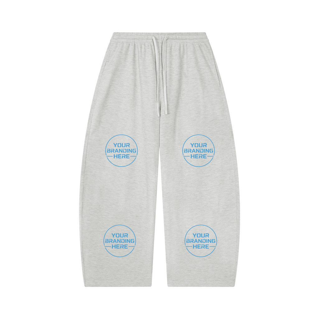 Unisex Waffle Barrel Leg Pants - UB0058-P001-V2