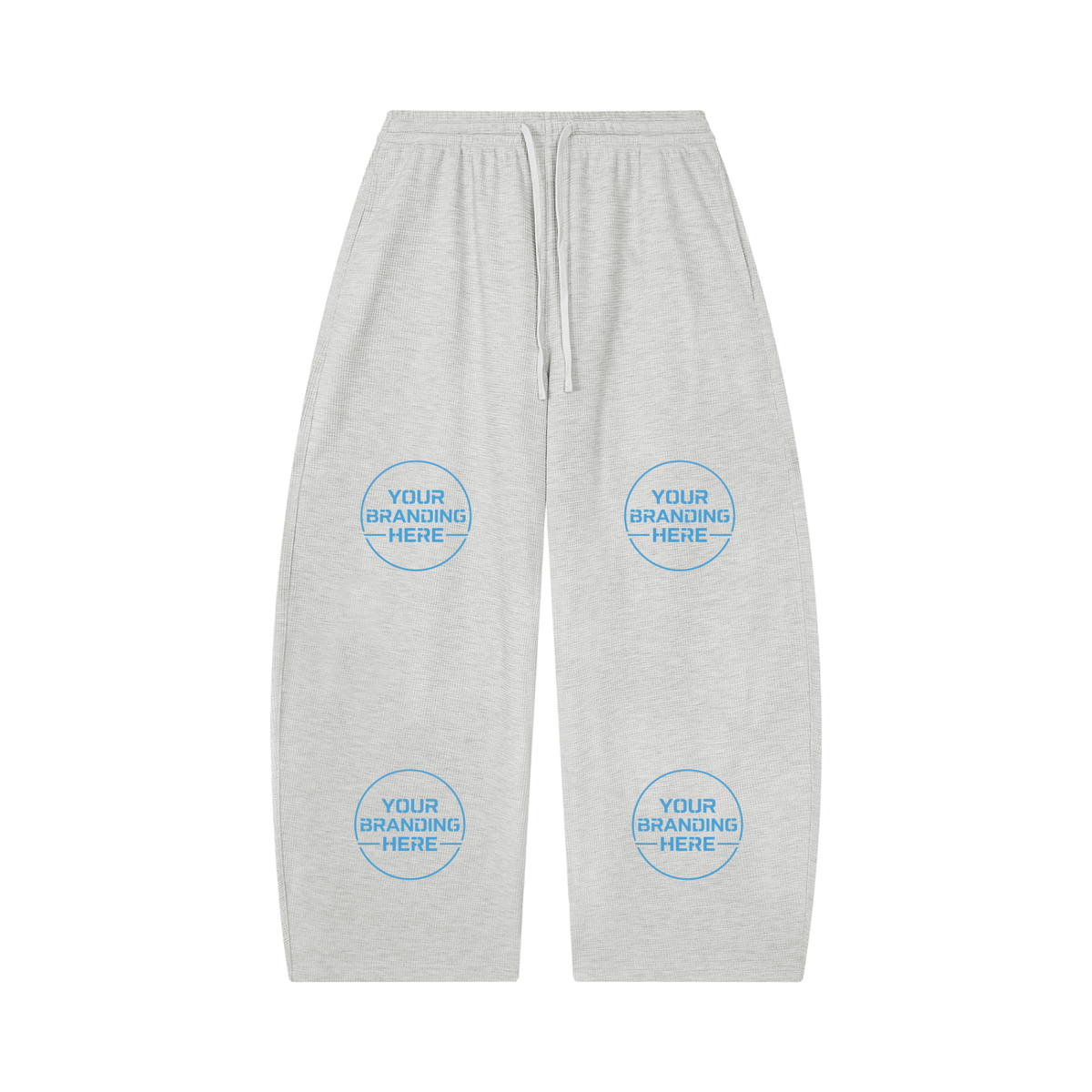 Unisex Waffle Barrel Leg Pants - UB0058-P001-V2
