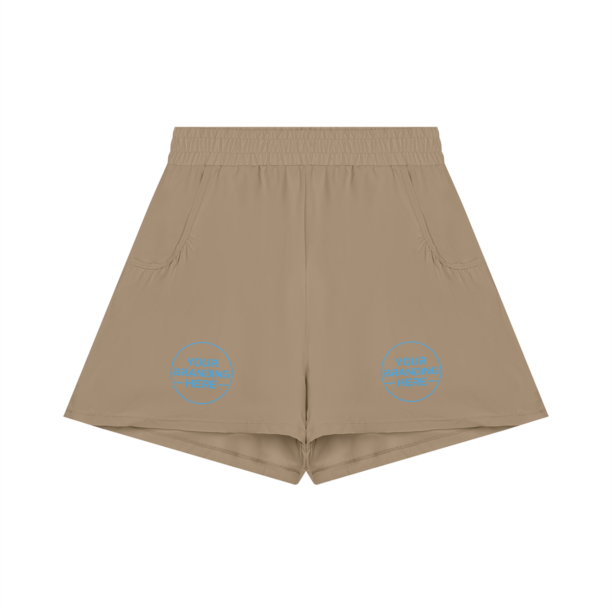 Women's Ruched Yoga Shorts - WB0100-P001-V2
