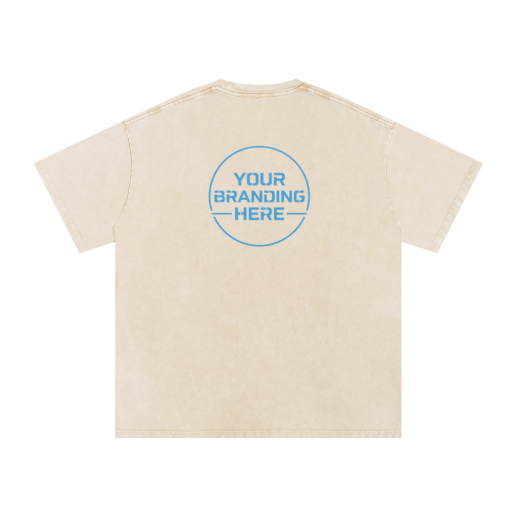 Snow Washed Oversized Cotton T-Shirt - R00037-C001-V14