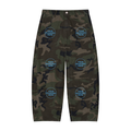 Men’s Camo Barrel Leg Cargo Pants -