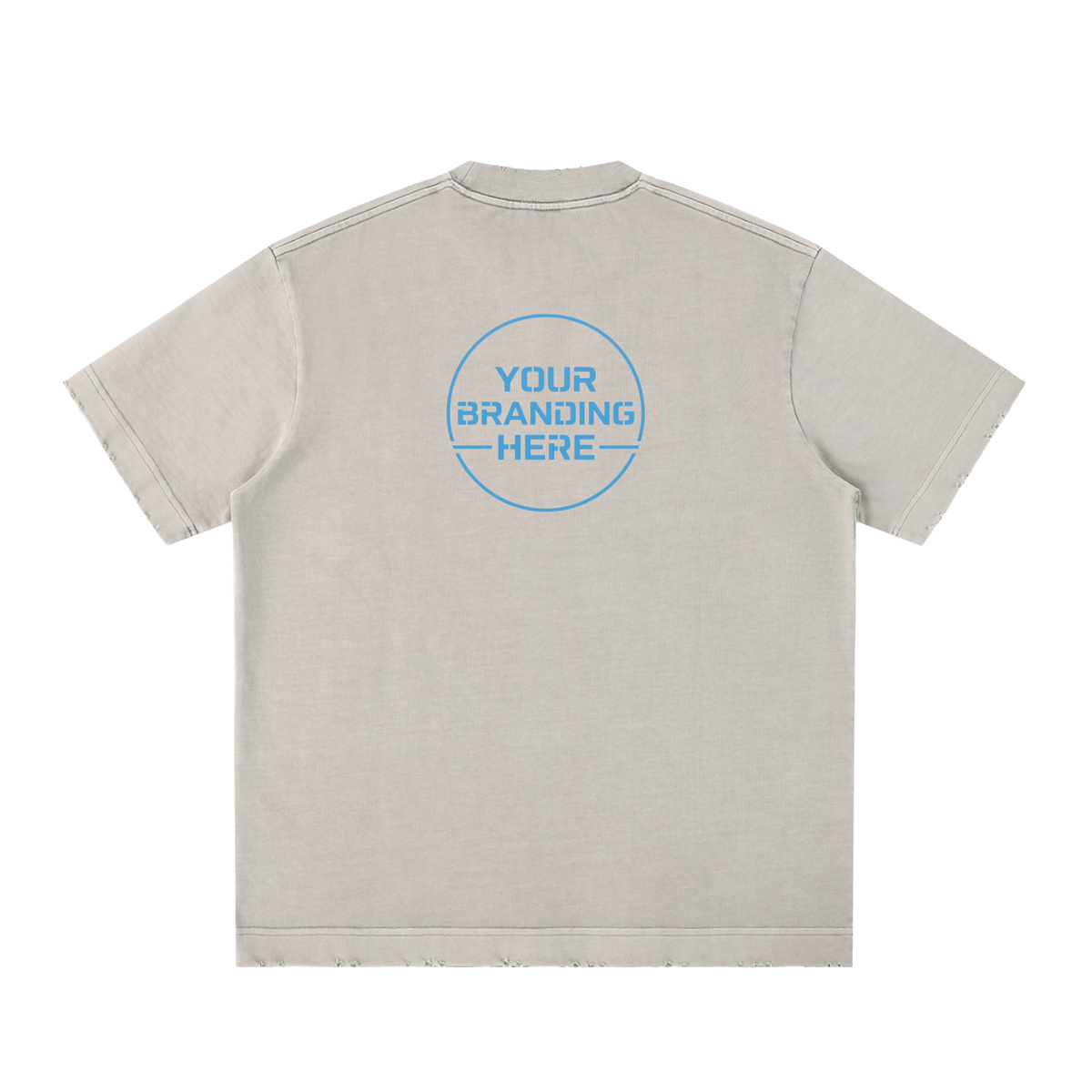 Heavyweight Vintage Washed Frayed T-Shirt - RT0022-C001-V8