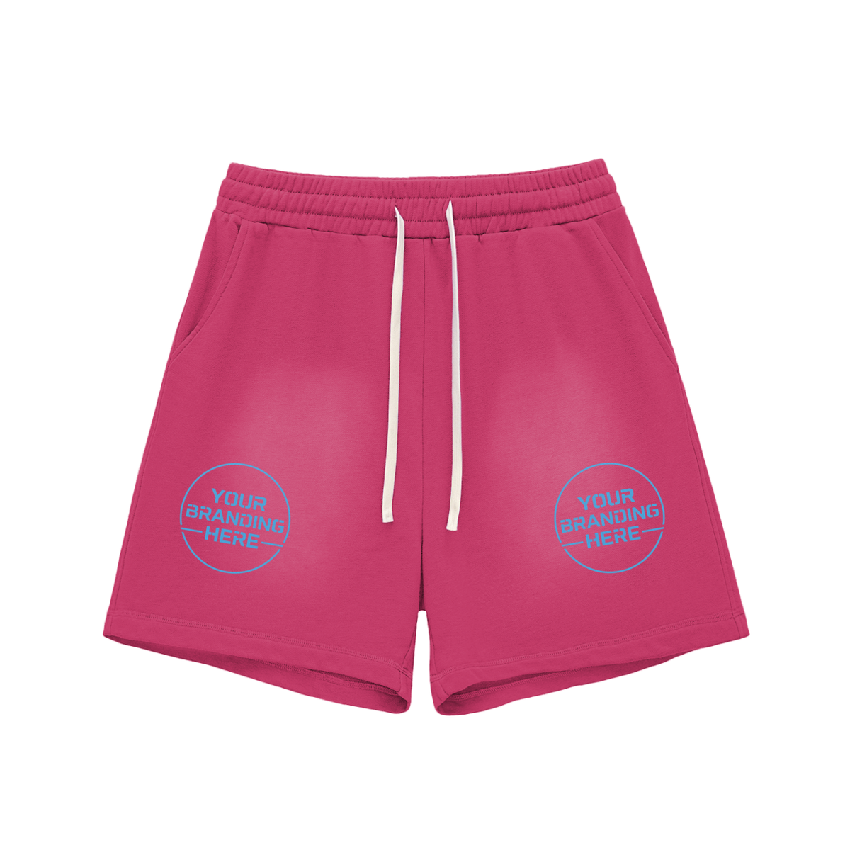 Sun Fade Raw Edge Cotton Shorts - RG0003-C001-V2