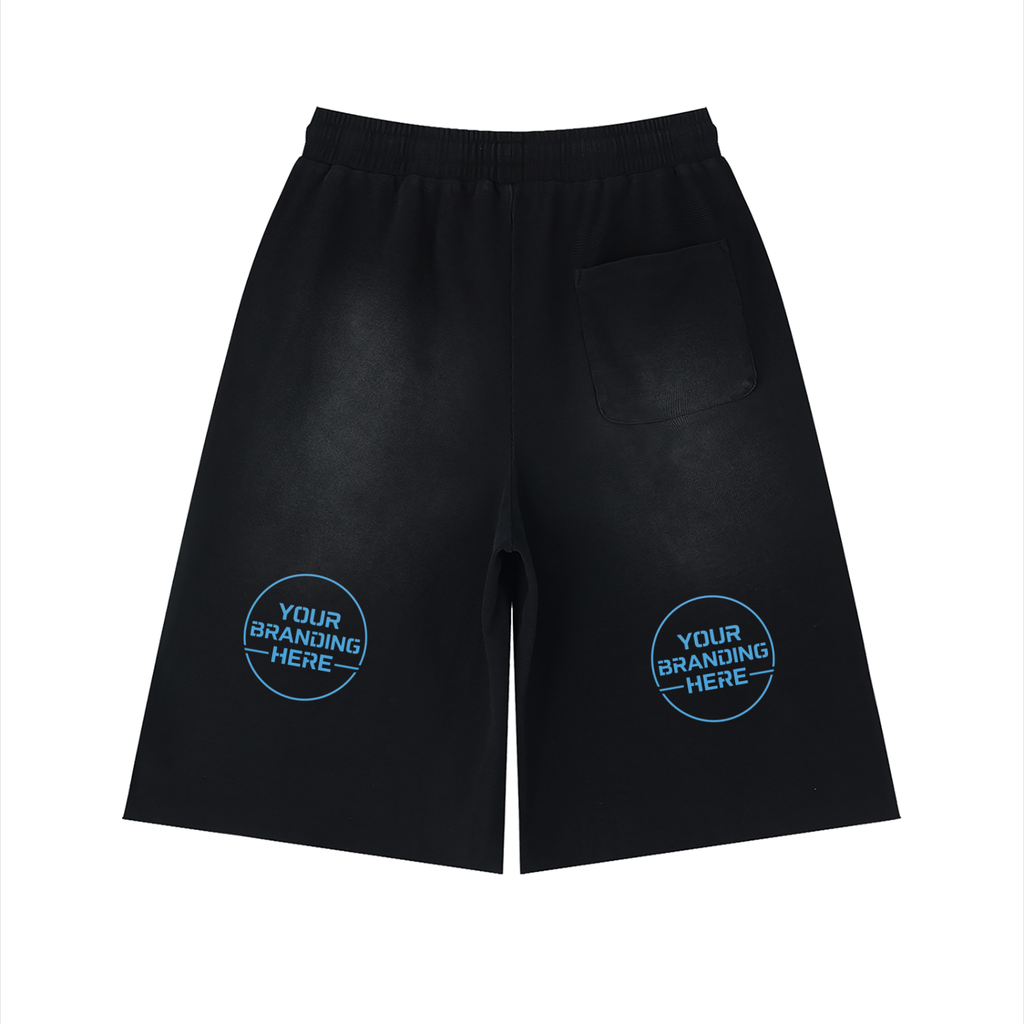 Unisex Sunfade Raw Edge Shorts - UB0069-C001-V3