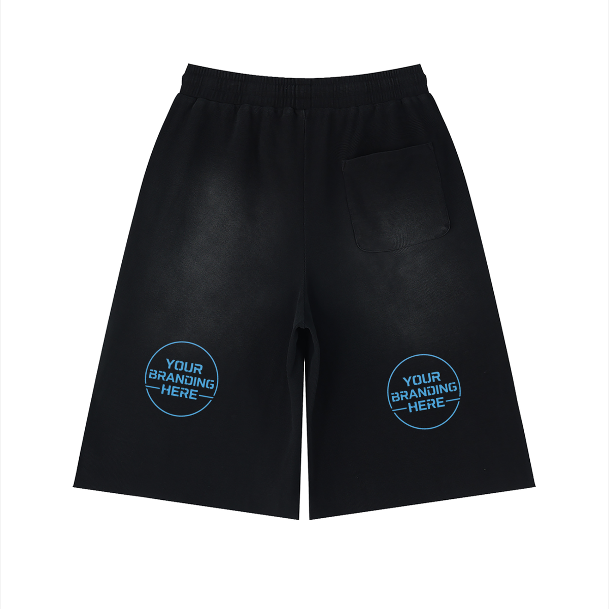 Unisex Sunfade Raw Edge Shorts - UB0069-C001-V3