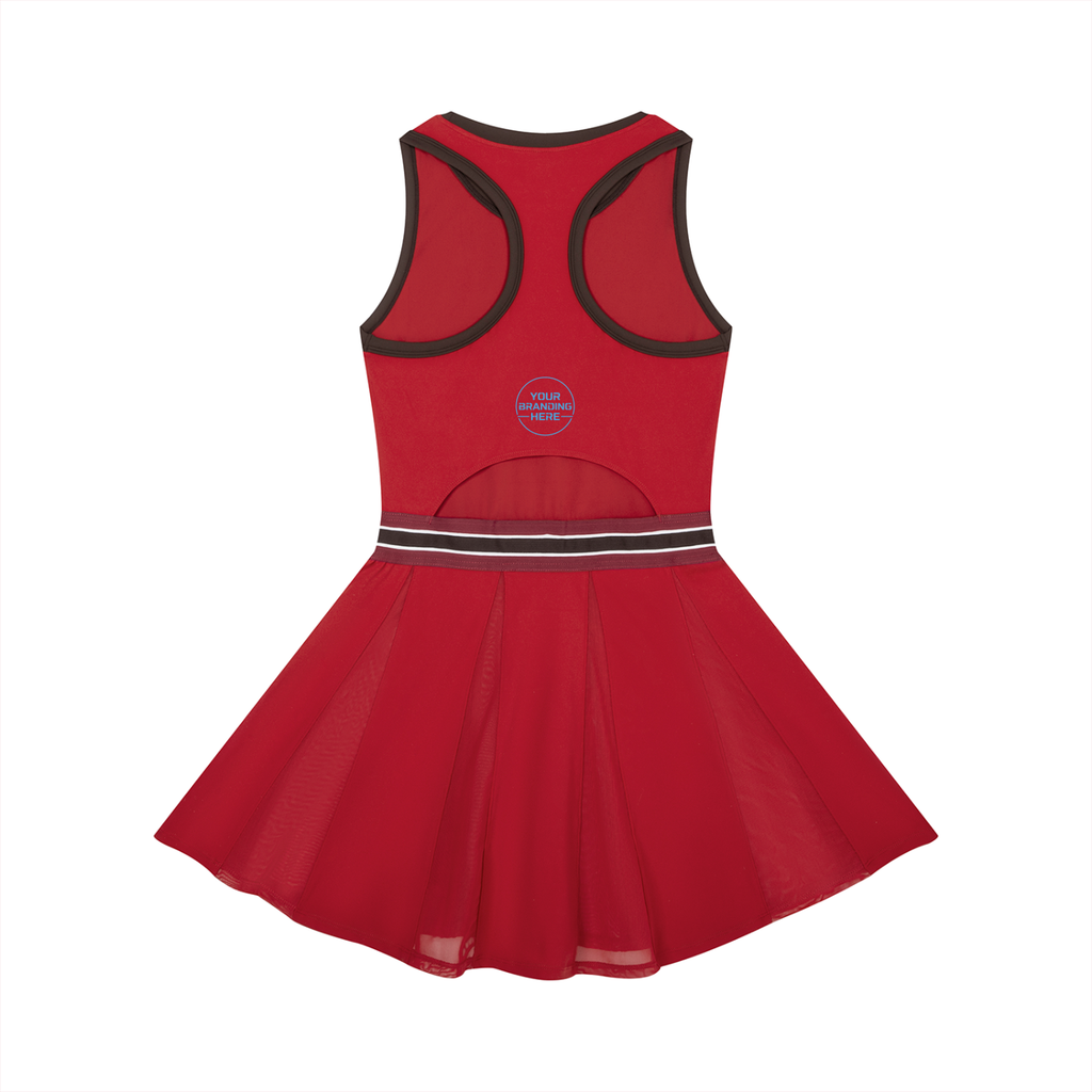 Women's Color Block A-Line Sleeveless Dress - WO0011-O001-V3