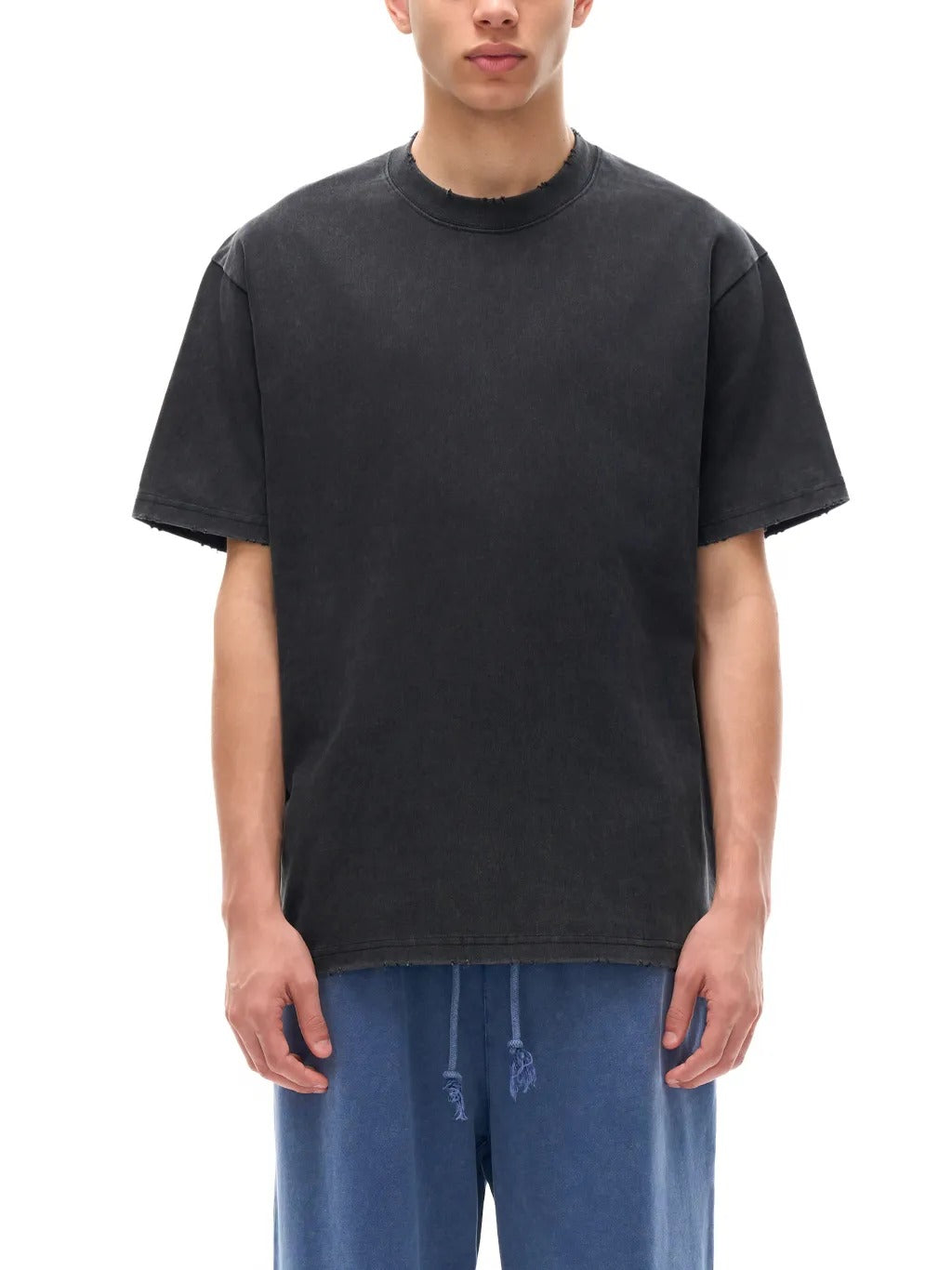 Heavyweight Vintage Washed Frayed T-Shirt - RT0022-C001-V8