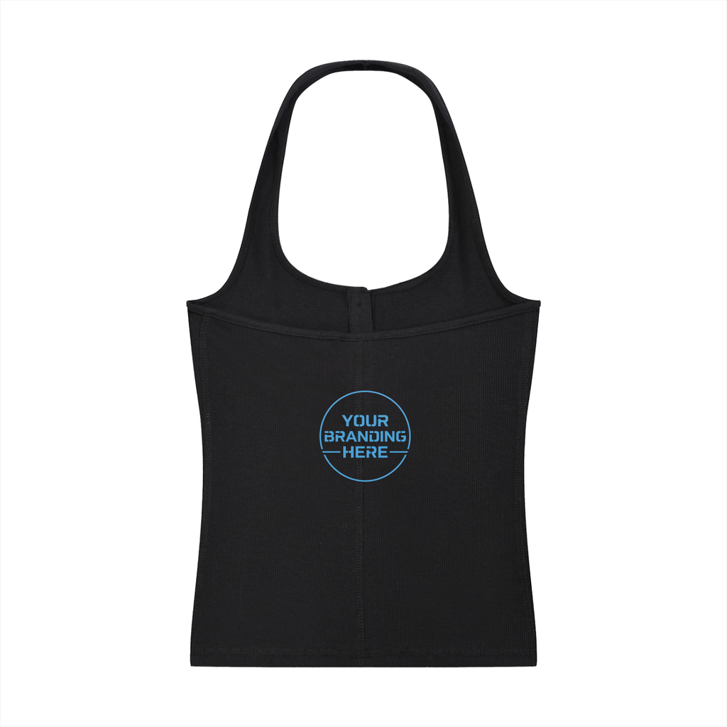 Women's Ribbed Henley Tank Top - WT0076-C001-V2