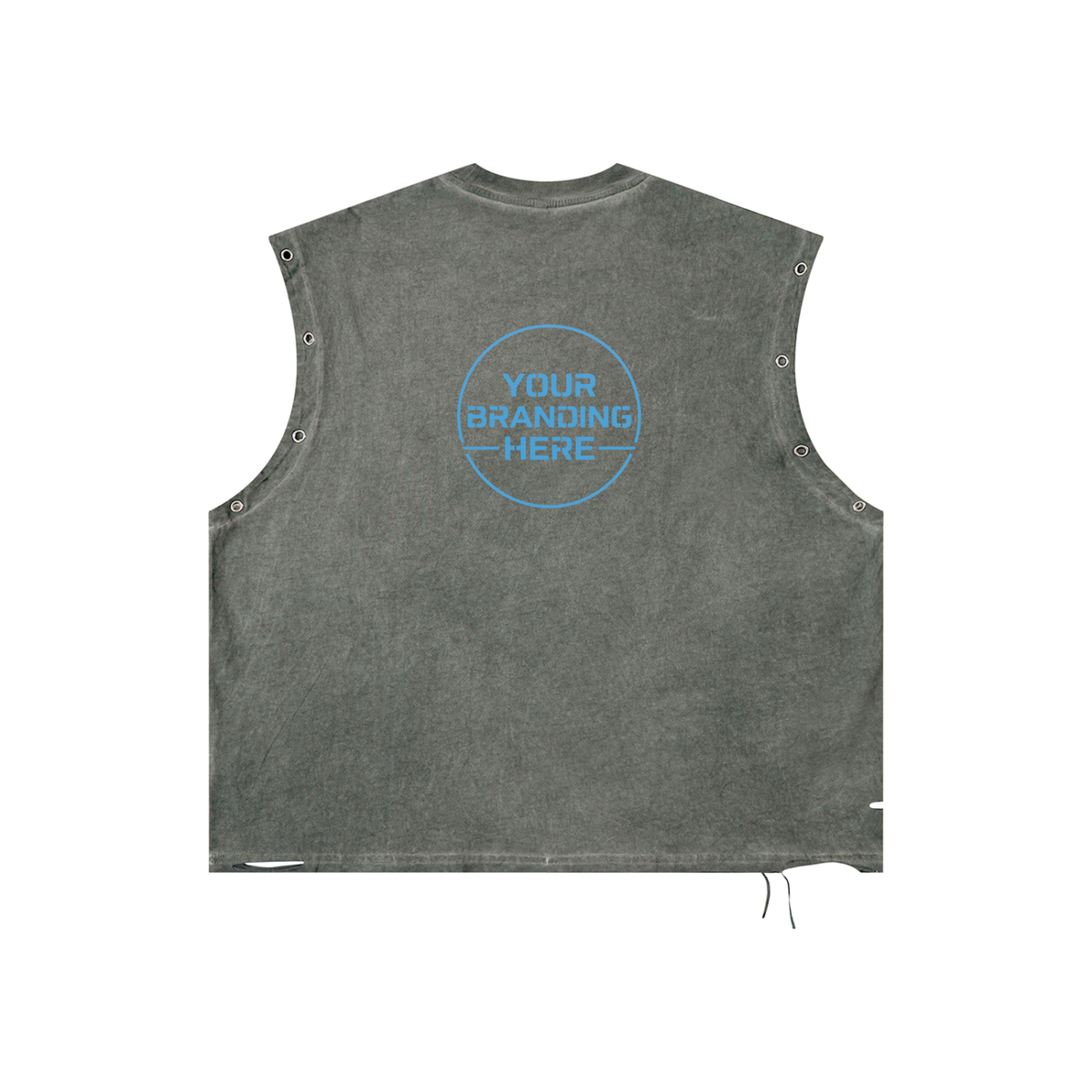 Distressed Grommet Eyelet Tank Top - RB0014-C001-V3