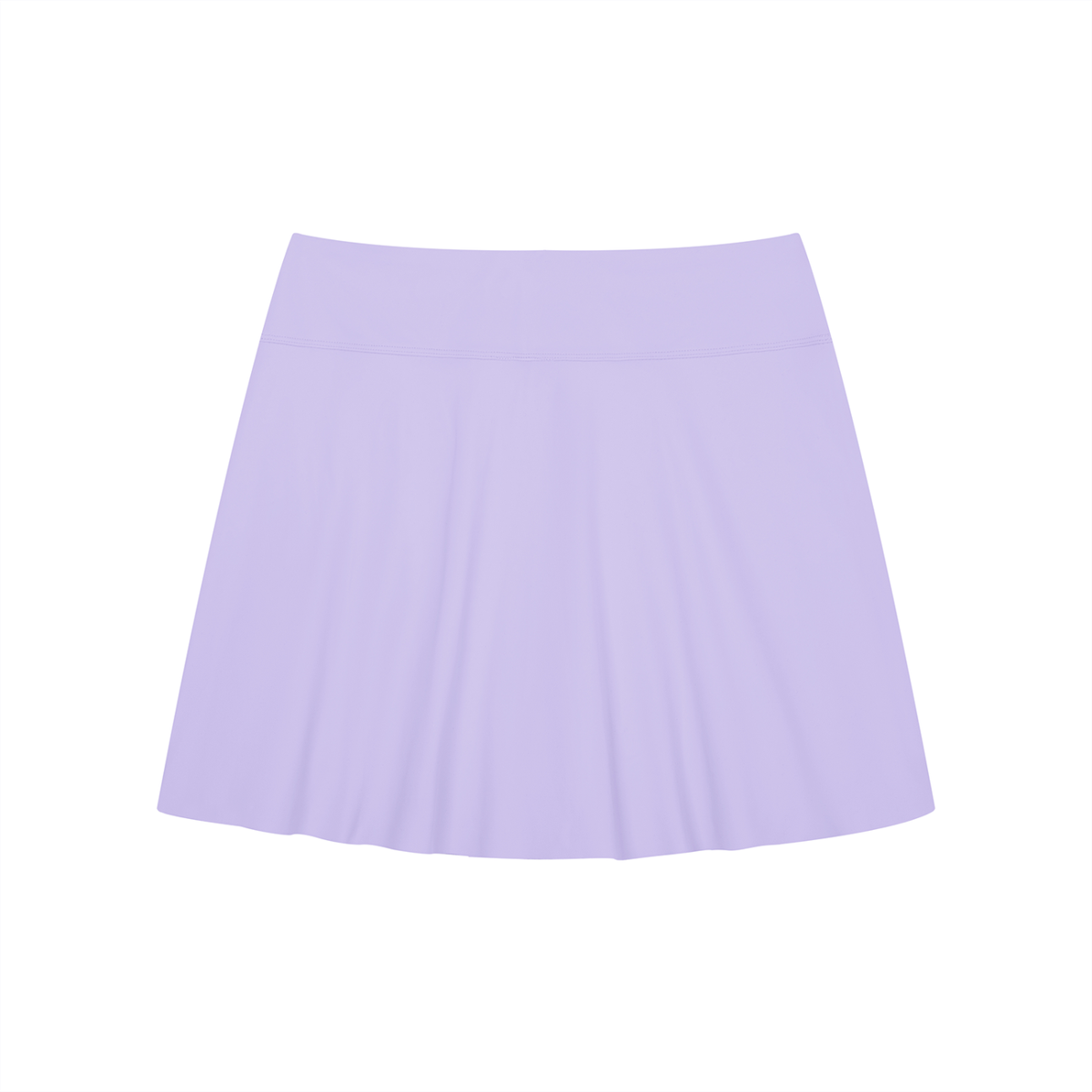 Women's A-Line Contrast Panel Slit Skirt -WB0047-O001-V3