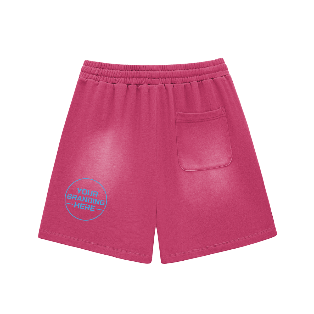 Sun Fade Raw Edge Cotton Shorts - RG0003-C001-V2