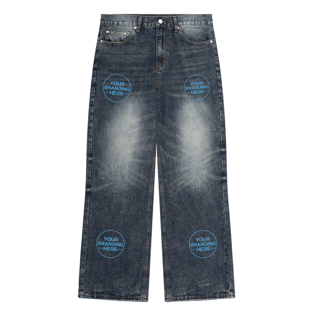 Men's Vintage Wash Denim Jeans - MB0044-C001-V2