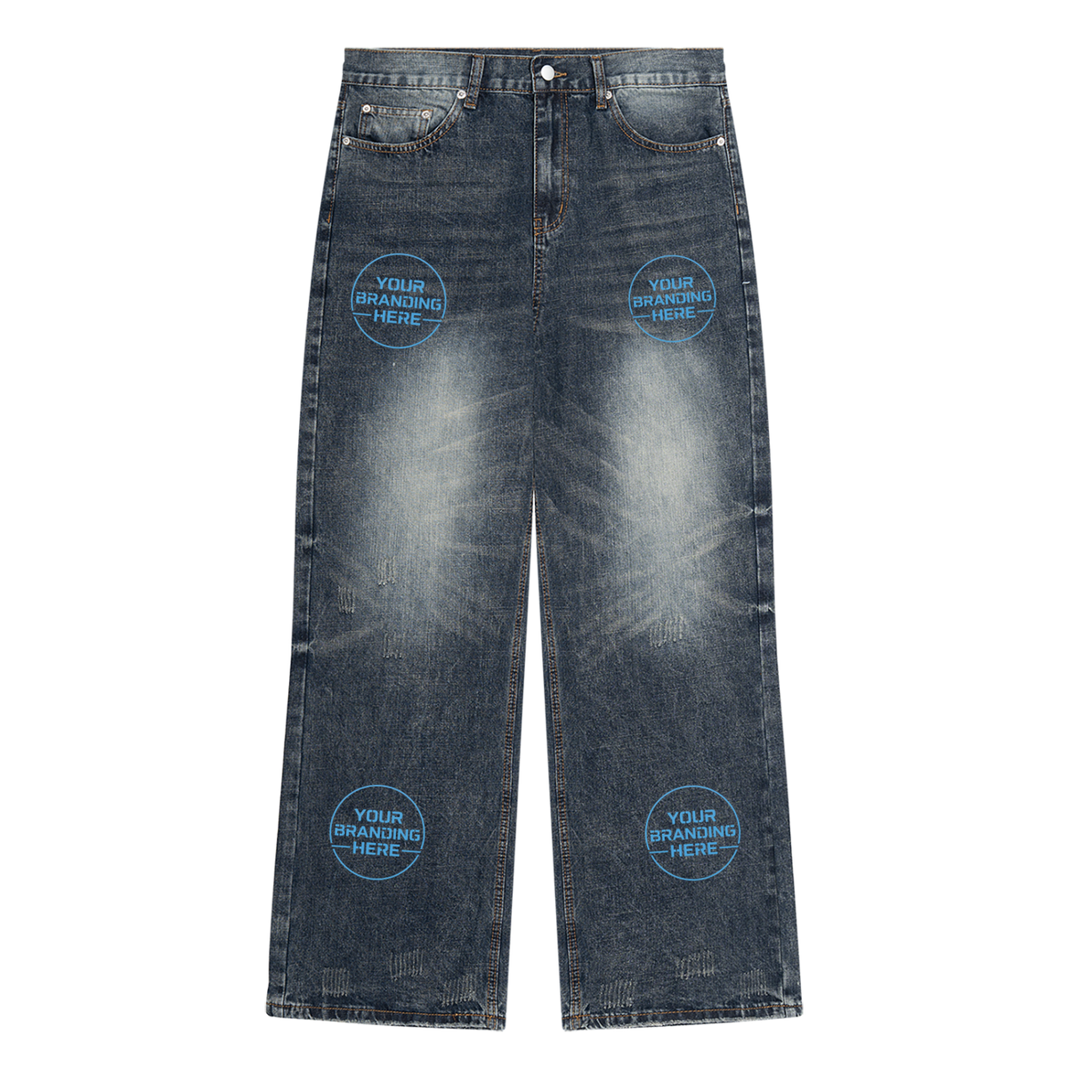 Men's Vintage Wash Denim Jeans - MB0044-C001-V2