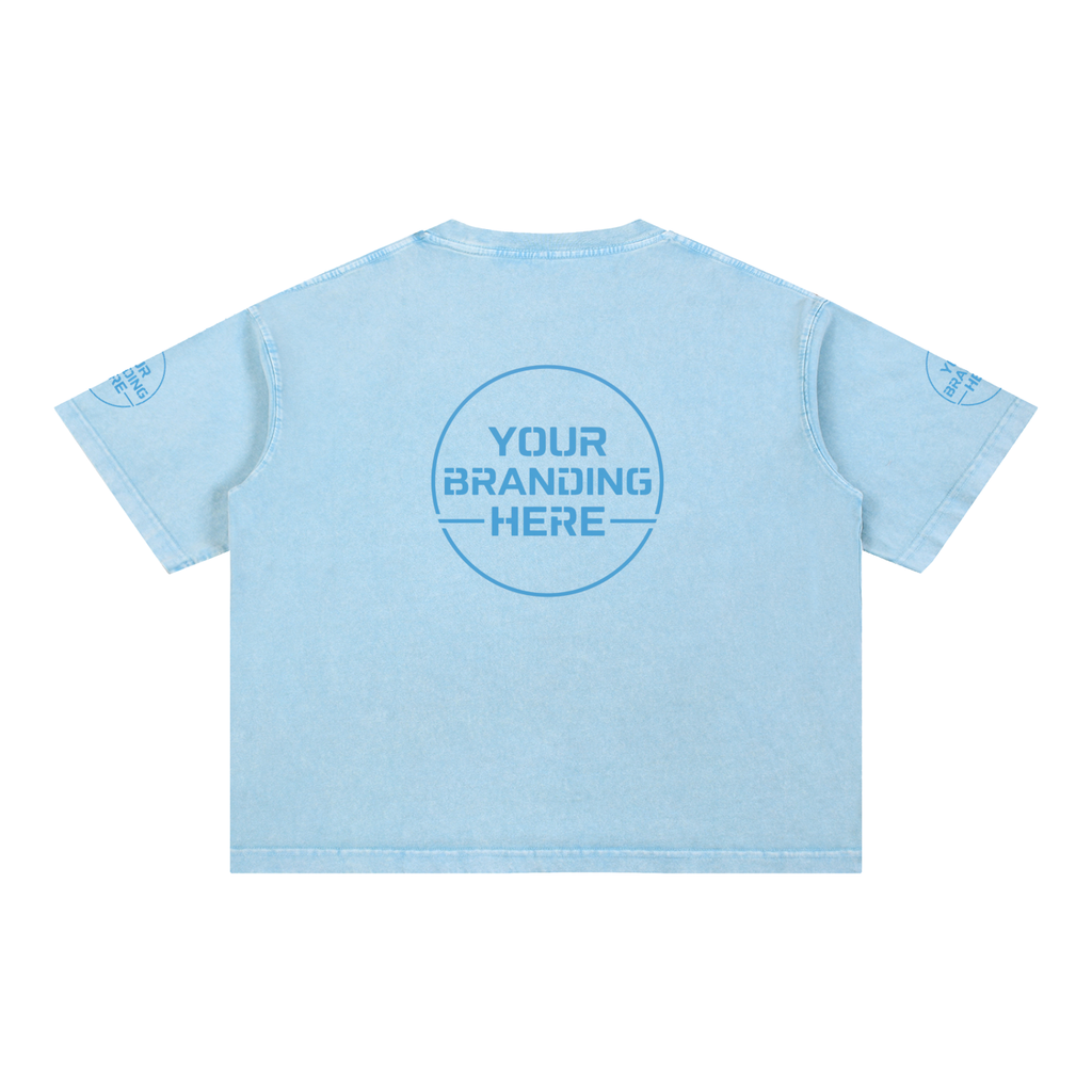 Mineral Wash Boxy Cotton T-Shirt - RT0076-C001-V4