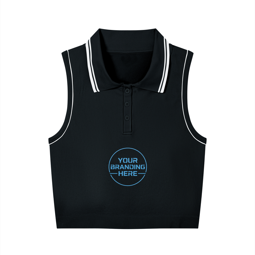 Women's Polo Yoga Tank Top - WT0188-O001-V2