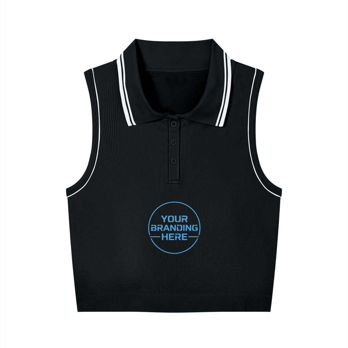 Women's Polo Yoga Tank Top - WT0188-O001-V2