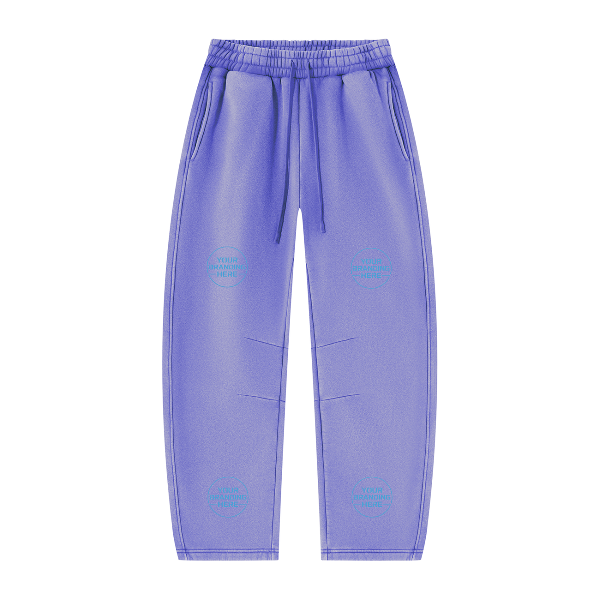 Unisex Vintage Wash Barrel Leg Fleece Sweatpants - UB0071-P001-V3