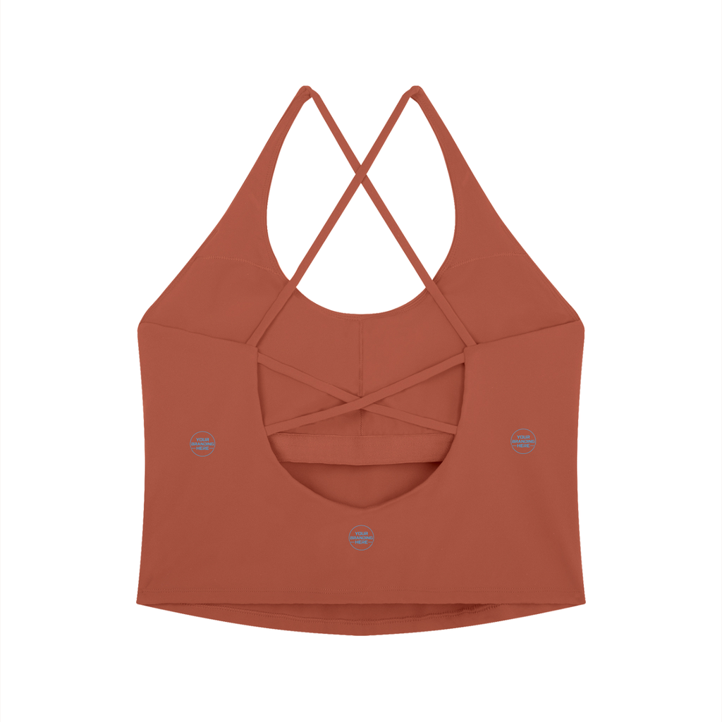 Women's Tight Halter Yoga Tank Top - WT0150-O001-V2
