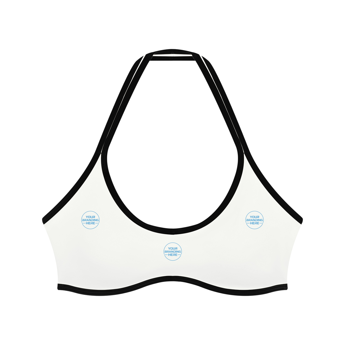 Women's Halter Color Block Yoga Sports Bra - WT0204-O001-V2