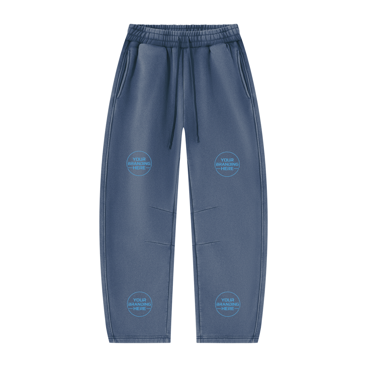 Unisex Vintage Wash Barrel Leg Fleece Sweatpants - UB0071-P001-V3