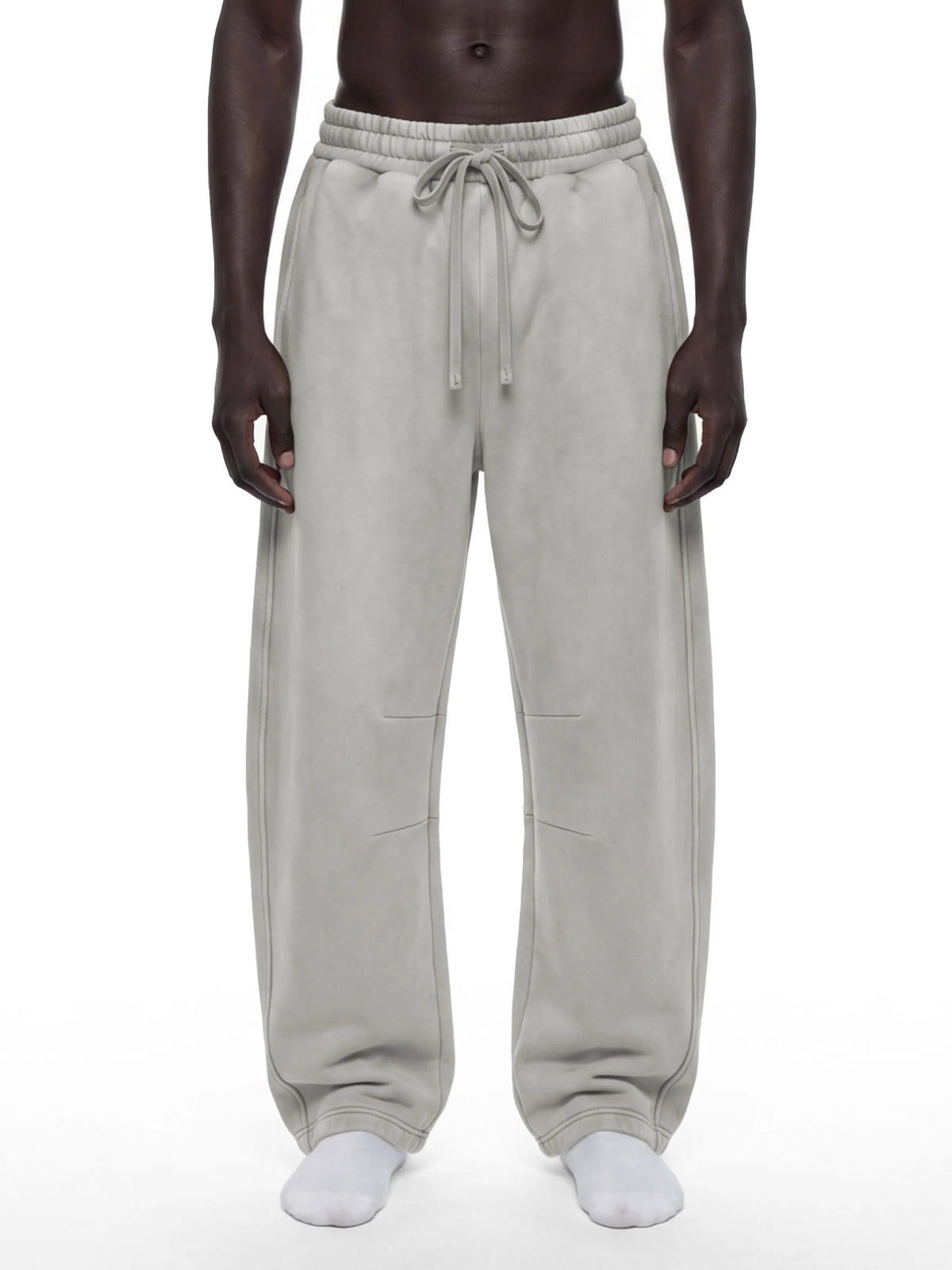 Unisex Vintage Wash Barrel Leg Fleece Sweatpants - UB0071-P001-V3