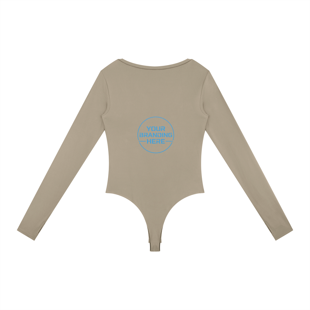 Women's Tight Long Sleeve Yoga Bodysuit - WT0120-O001-V2