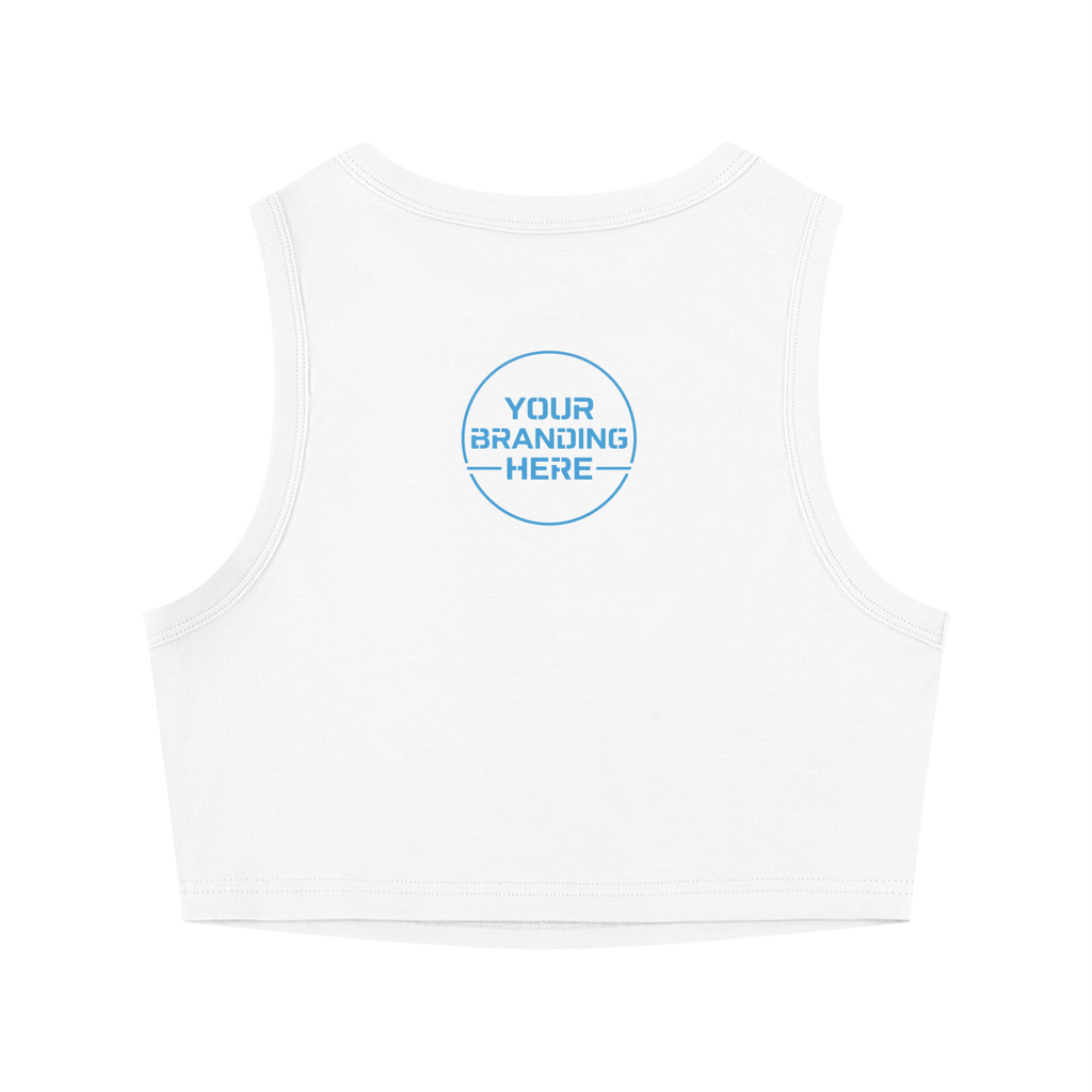 Women's Tight Crewneck Crop Tank Top - WT0082-O001-V2