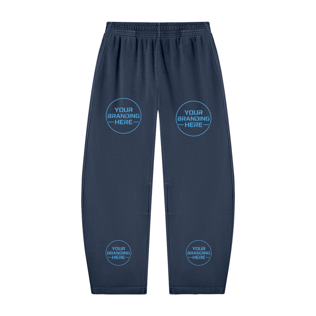 Unisex Vintage Washed Barrel Leg Sweatpants - UB0059-C001-V2