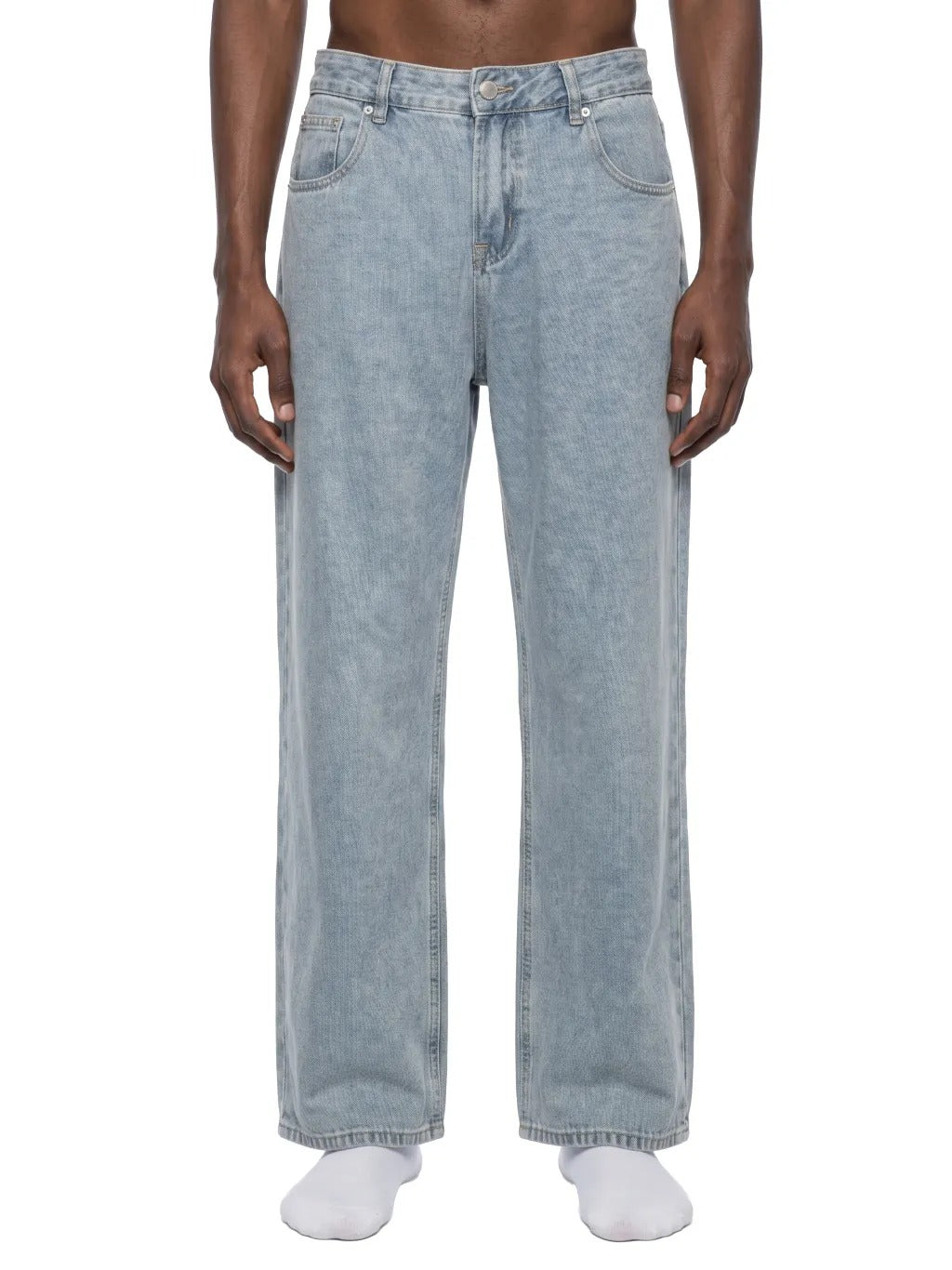 Unisex Vintage Wash Straight Leg Jeans - UB0029-C001-V2